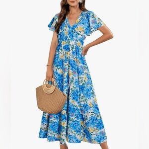 Elegant Navy Blue Women's Dress